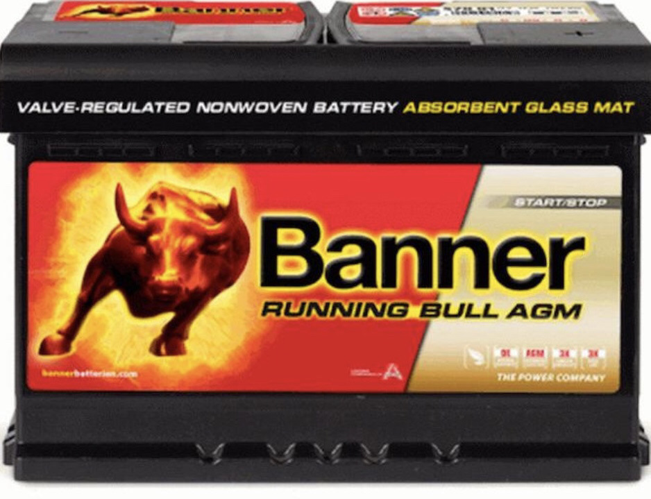 Banner Running Bull AGM, муки покупки 1