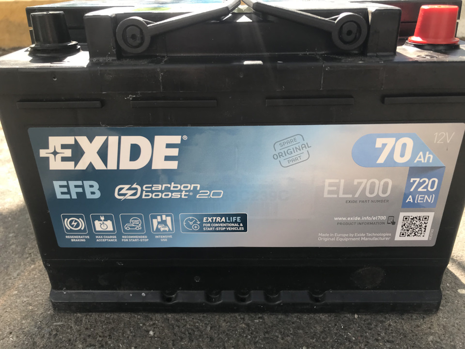 23. Заміна АКБ Exide EL700 3