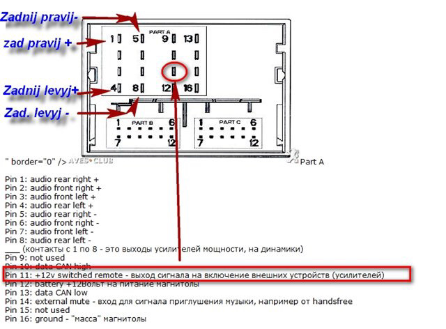 Підключення саба Peugeot 508 5