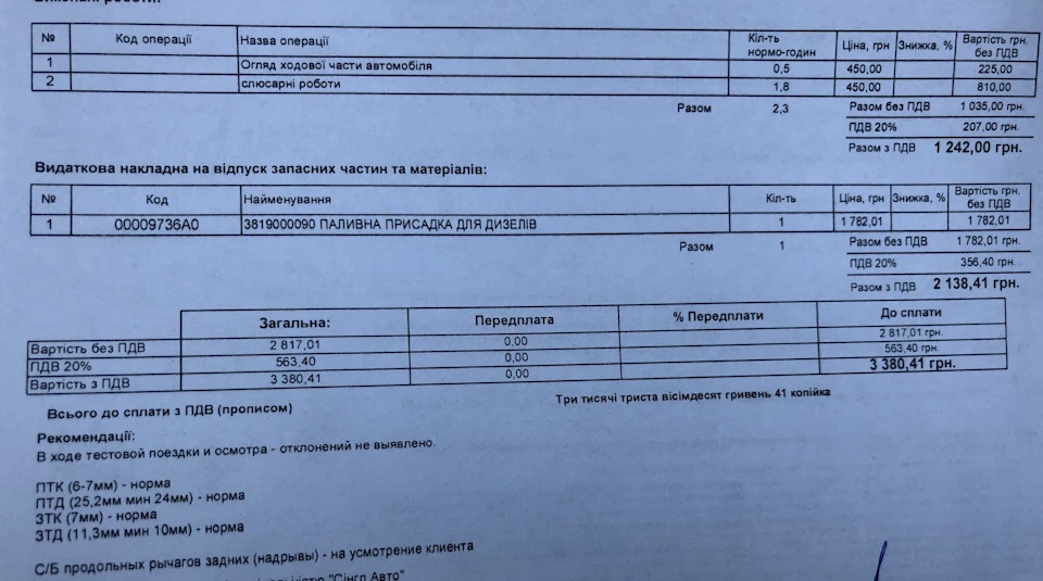 Заміна присадки фільтра сажі