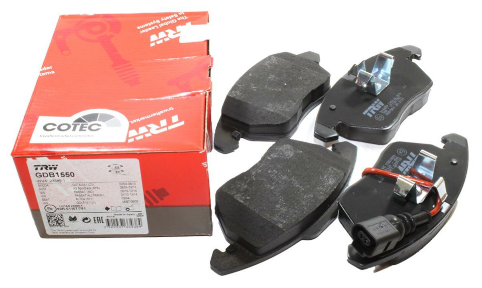 Заміна гальмівних колодок TRW (перед) 508 RXH 1