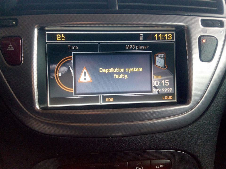 Пежо 607 2.7 помилка по фільтру сажі? Чи ні? 1