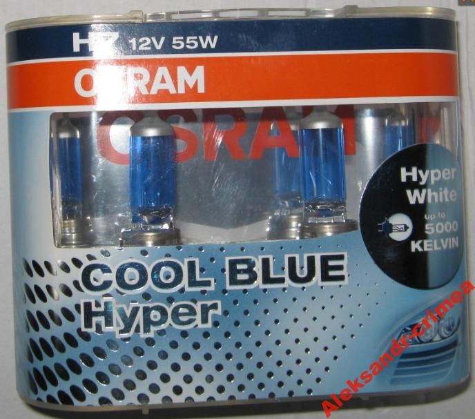 OSRAM COOL BLUE HYPER H4 12V 60/55W P43t (5000 K) 1