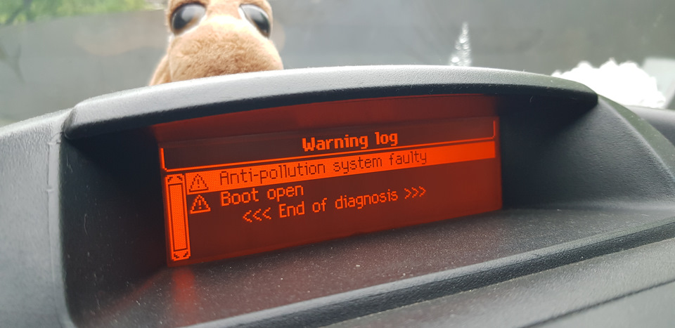 Помилка Anti-pollution fault 1