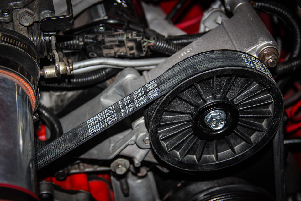 #153 A/C Delete Pulley та новий ремінь Conti. 5