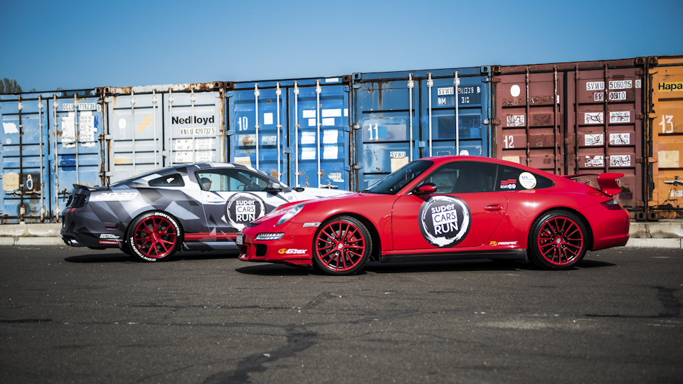 OdessaSupercarsRun 2017 Porsche 911 4S Aero Kit vs Ford Mustang AirFighter #TeamVossen 5