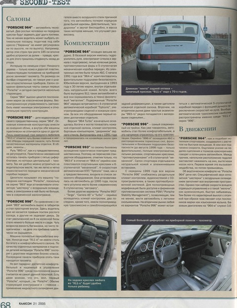 Вибираємо Порше 911(964, 993, 996). Стаття з Клаксона. 2