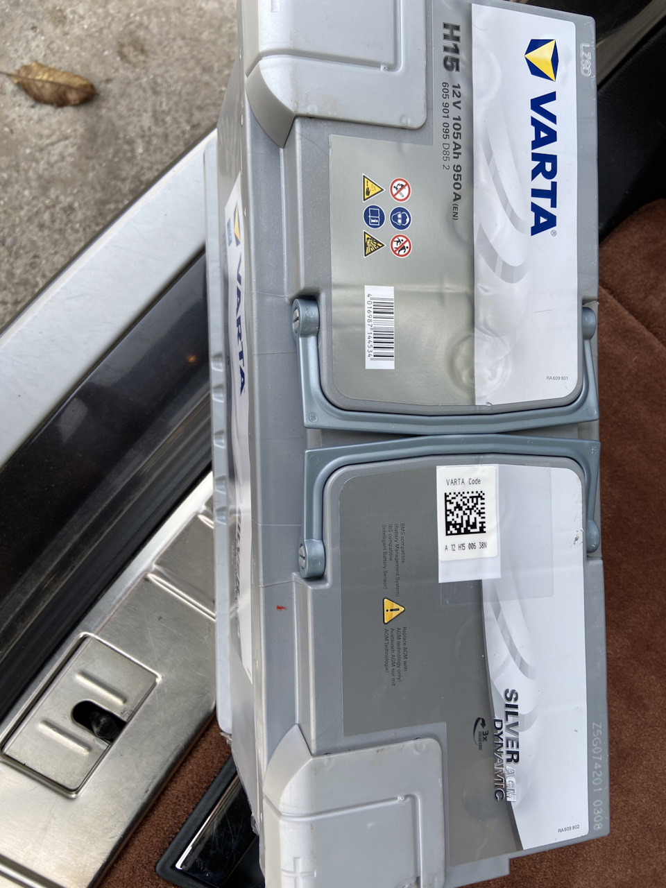 Заміна акумулятора на Varta AGM H15 1