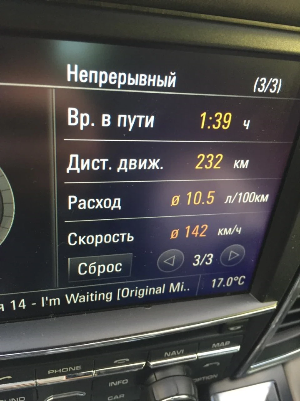 Враження від витрати по трасі