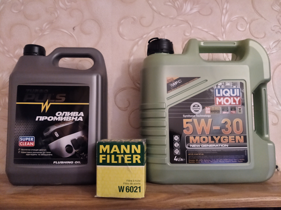 ТО-6 Liqui Moly Molygen 5w30 + Mann W6021 1