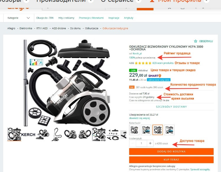 як самостійно купувати на allegro.pl 4