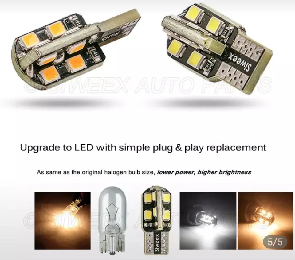 LED. Освітлення салону.