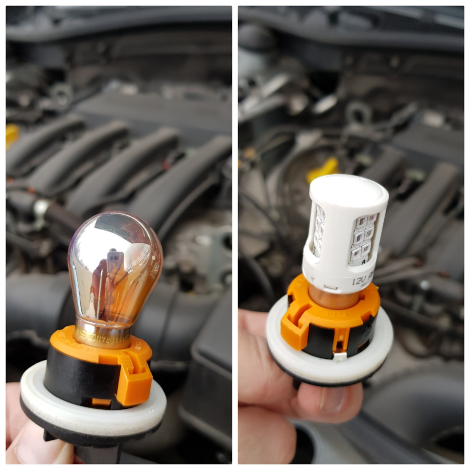 LED у поворотники. Philips Ultinon Amber 5