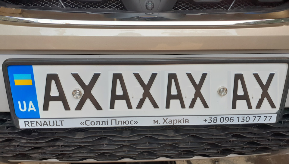 Болти з AliExpress та гумки під рамки номерів Renault Duster (2G) 3