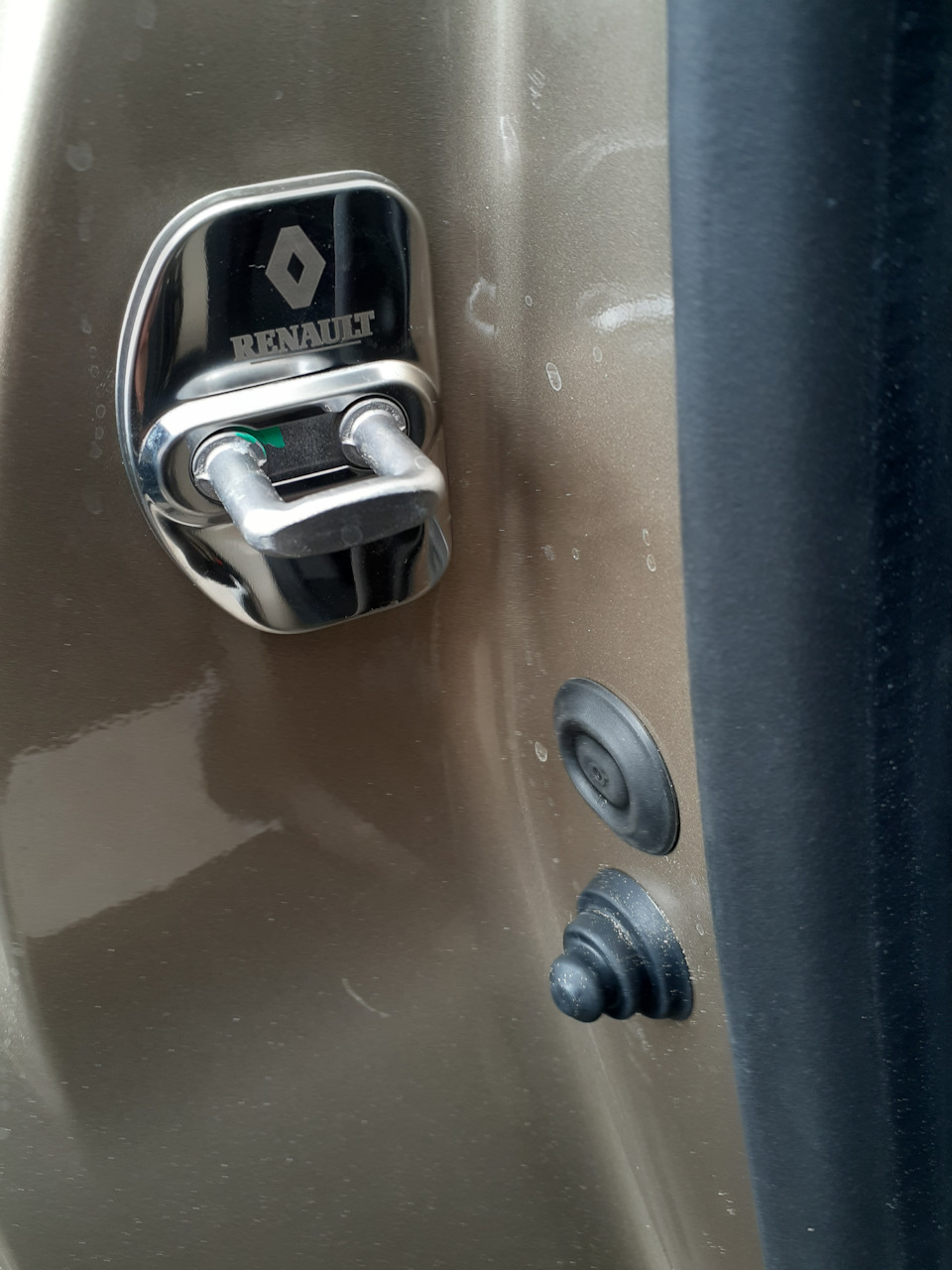Допи в проріз дверей Renault Duster (2G) - світлосигнальні ліхтарі, накладки на вуха замків, захисні смуги 5