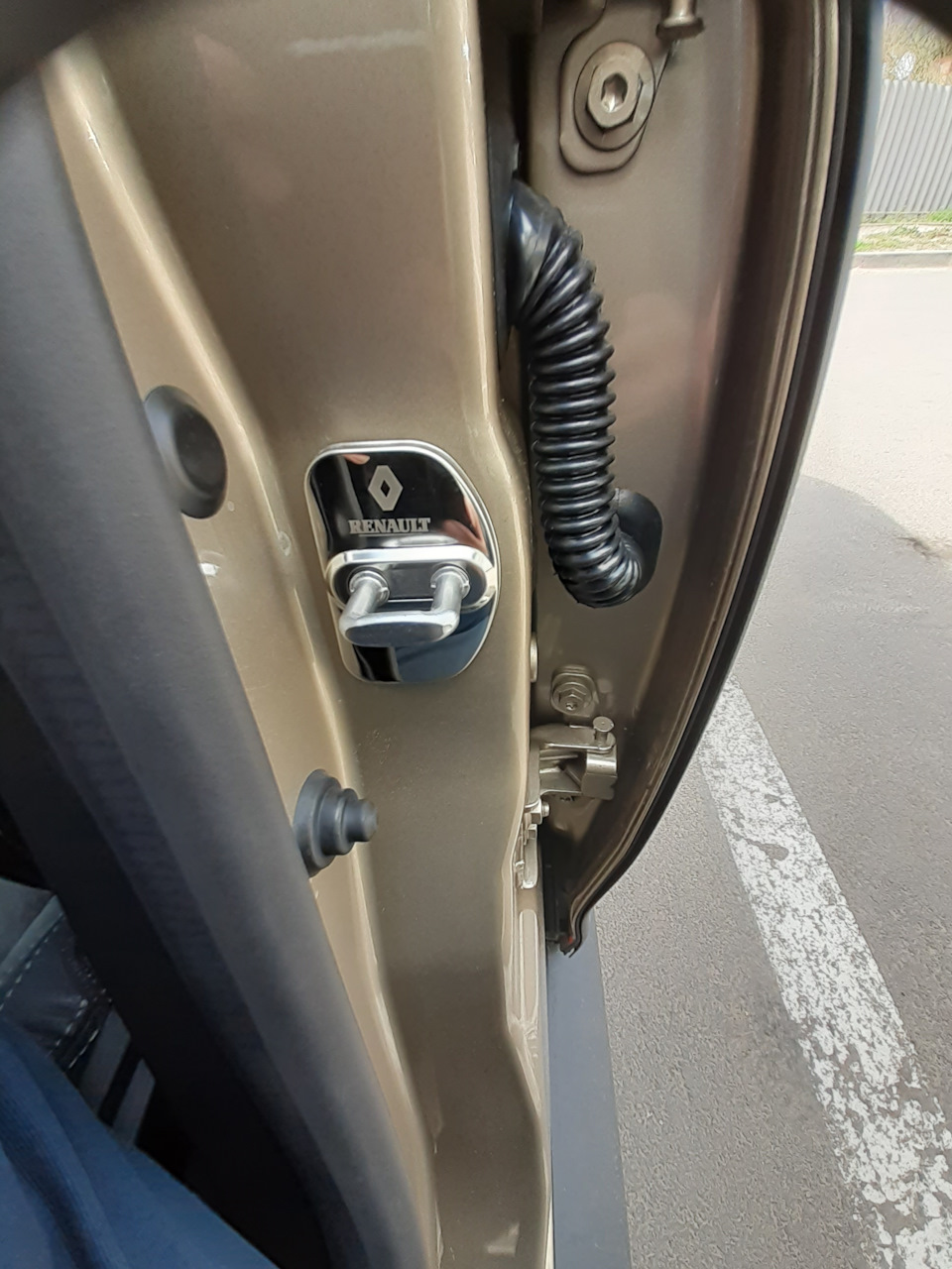 Допи в проріз дверей Renault Duster (2G) - світлосигнальні ліхтарі, накладки на вуха замків, захисні смуги 3