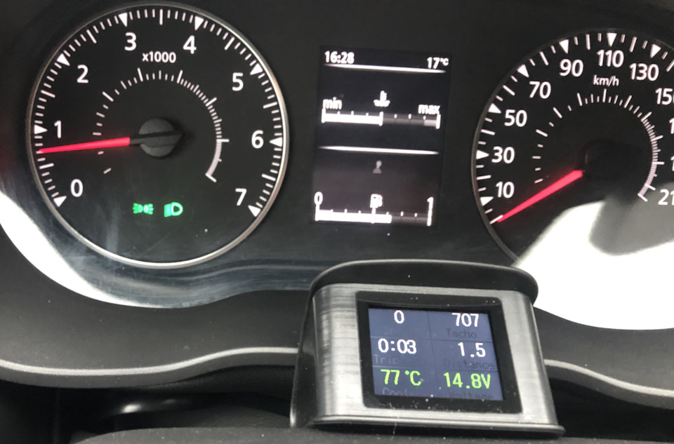Калібрування шкали температури в Renault Duster (2G) 5