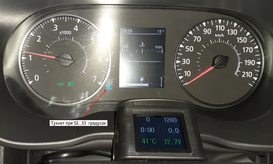 Калібрування шкали температури в Renault Duster (2G) 2