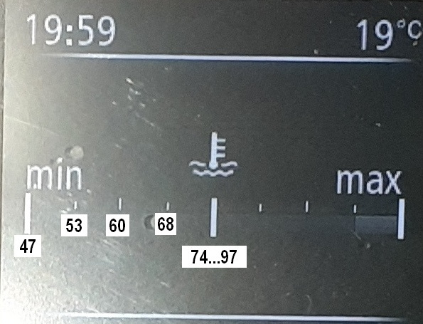 Калібрування шкали температури в Renault Duster (2G) 1