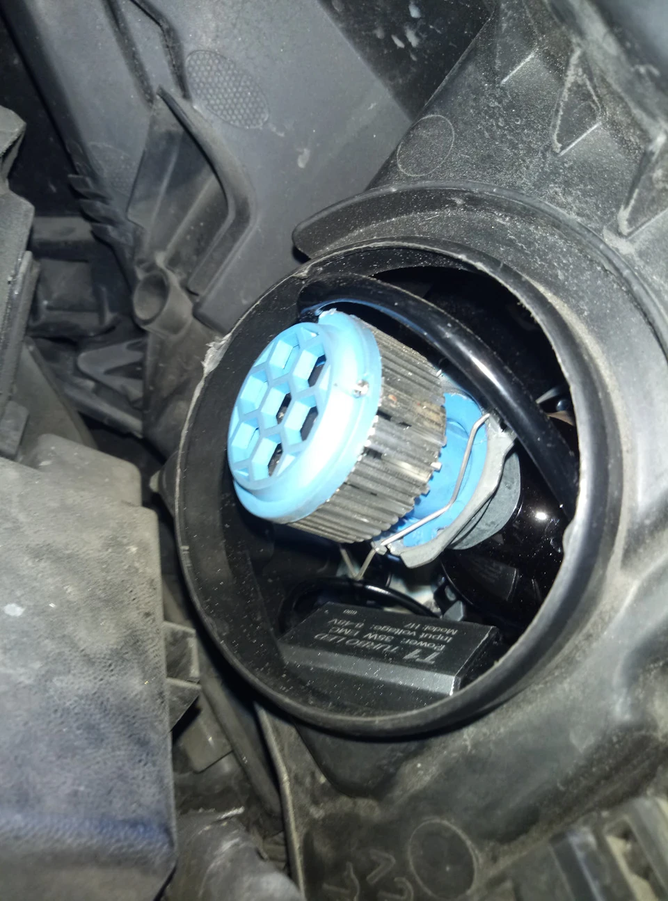 Установка LED ламп H7
