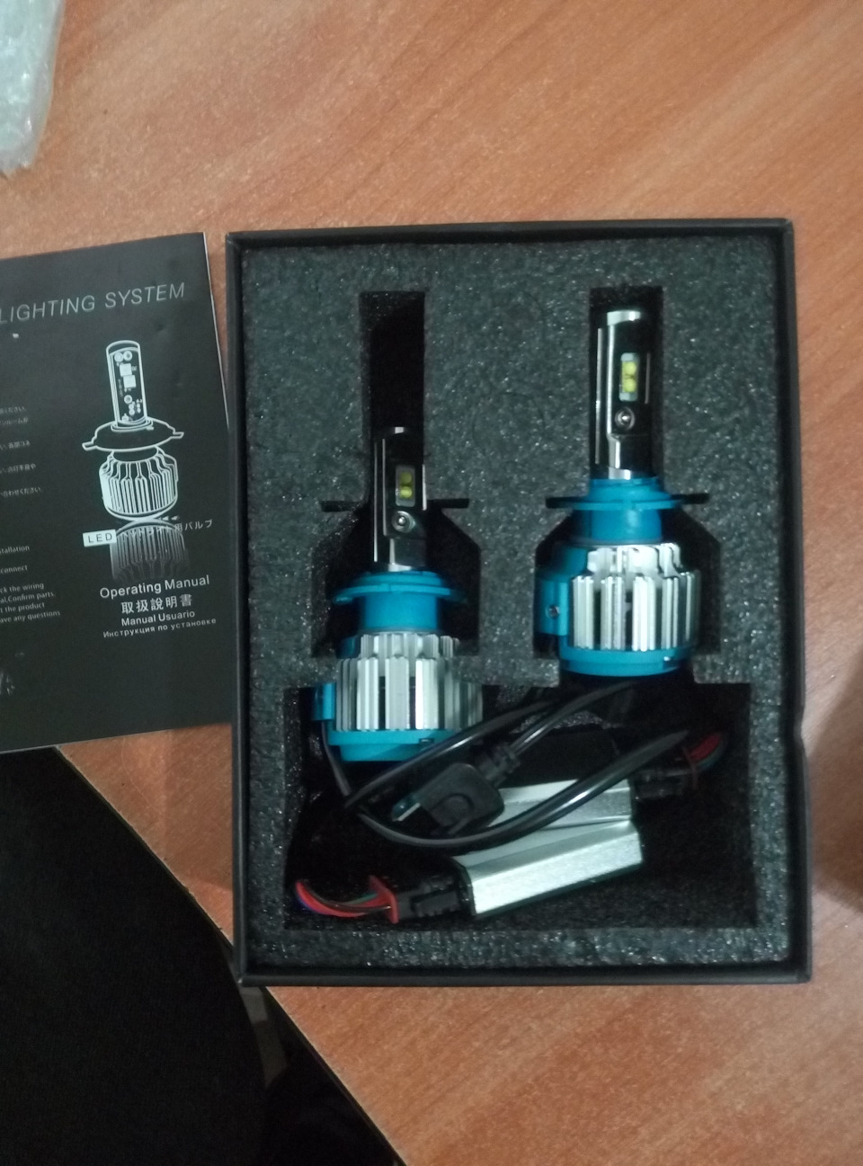 Установка LED ламп H7 5