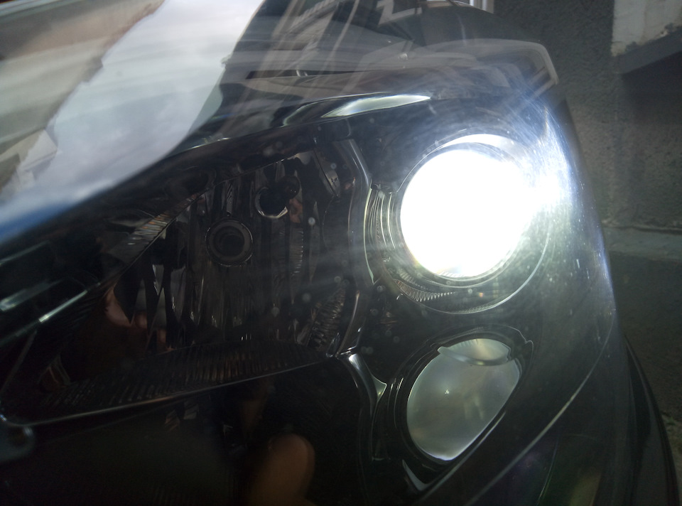 Установка LED ламп H7 2