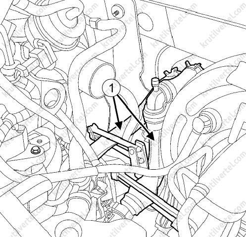 Заміна термостата 1,5 dci Renault Megan 3 Scenic 3 2