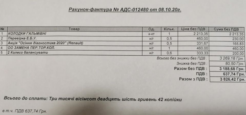 Заміна передніх гальмівних колодок 1