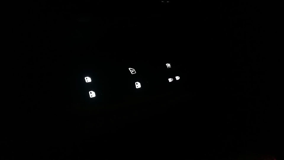 Блоки керування склопідйомників з підсвічуванням