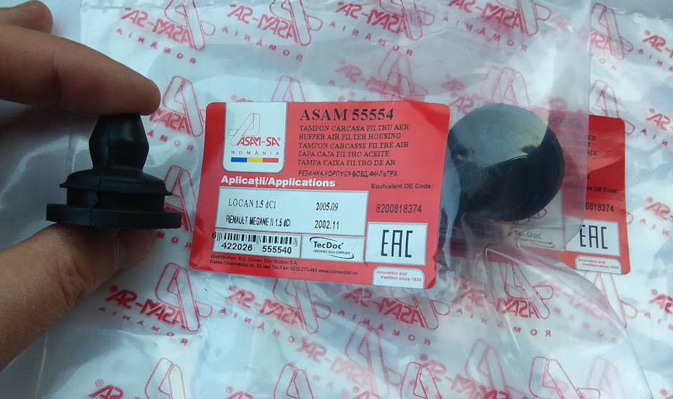 Подушка корпусу повітряного фільтра Renault Kangoo 8200818374 або ASAM 55554 1