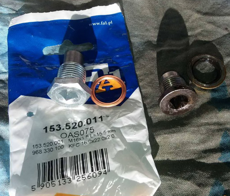 Зміна масла, фільтрів та зливної пробки. 2