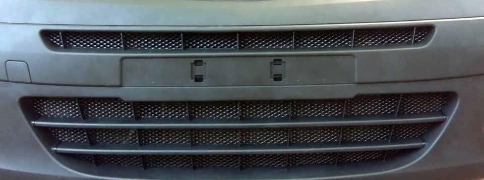 Встановлення захисної сітки в бампер Renault Kangoo 2 1
