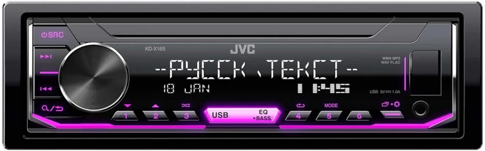 Адаптер для позаштатної магнітоли JVC KD-X165