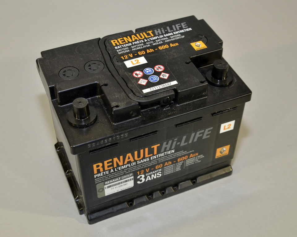 Акумулятор DURACELL vs RENAULT 1