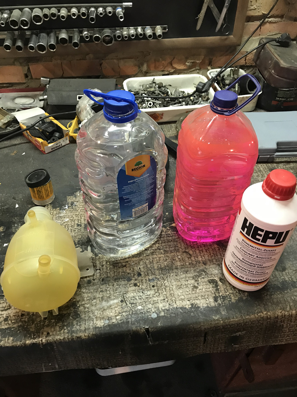 Заміна ОЖ Hepu + Motul Mo cool 2