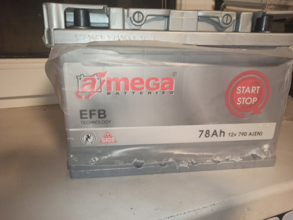 Купив новий акумулятор AMEGA 78Ah 790A 2