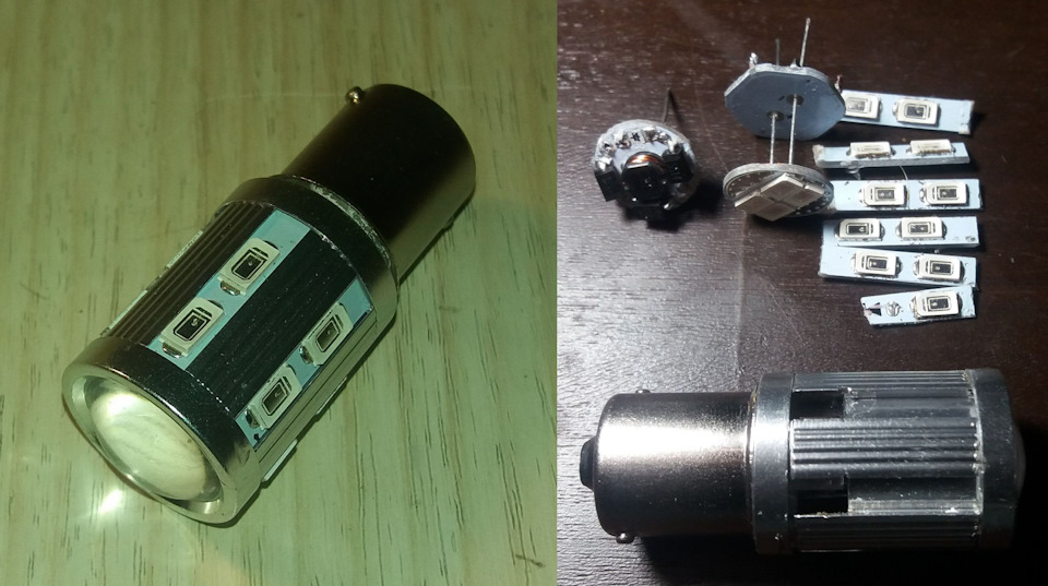 Led P21W disassembling або потрошимо ЛІД лампи))) 1