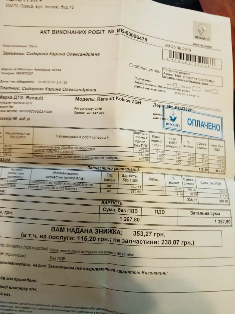 Профілактика кондиціонера у офіціалів 1