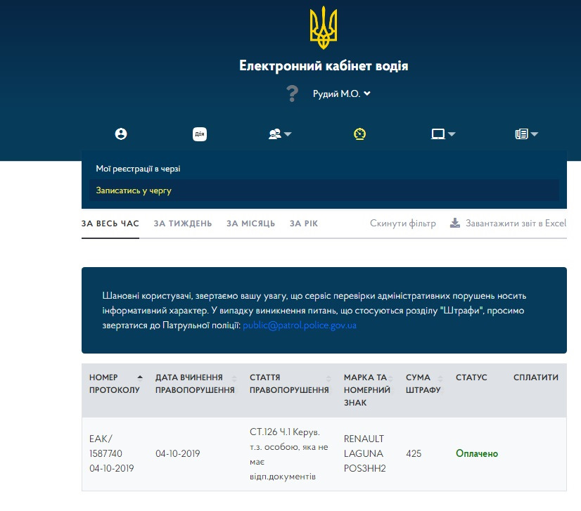 Переоформлення автомобіля. Електронна черга до сервісного центру МВС 2