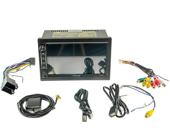 2 Din автомагнітола Cyclone MP-7092A+DSP + підкермовий адаптер + камера заднього виду. 3