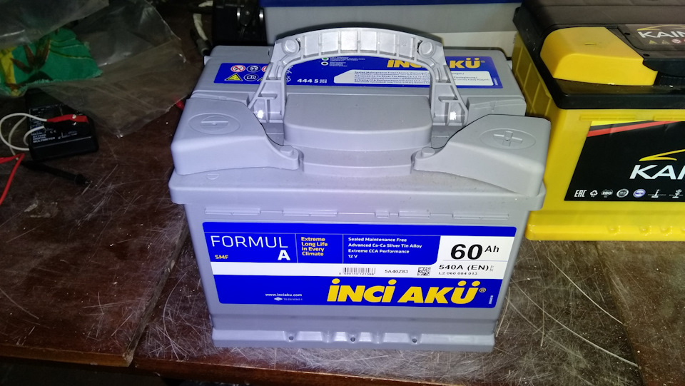 Новий акумулятор Inci Aku 60Ah 540A FormulA 1