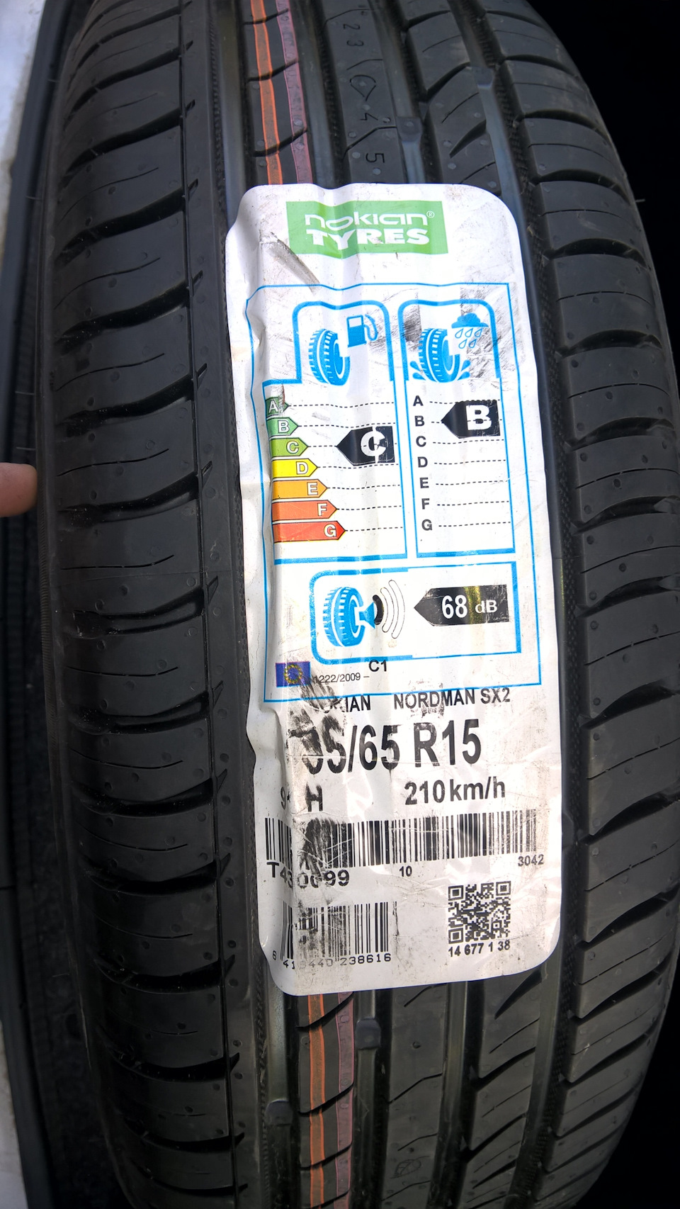 Нова літня гума Nokian Nordman SX2 195/65 R15 2