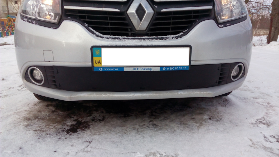 Заглушка на решітку радіатора на зиму 1