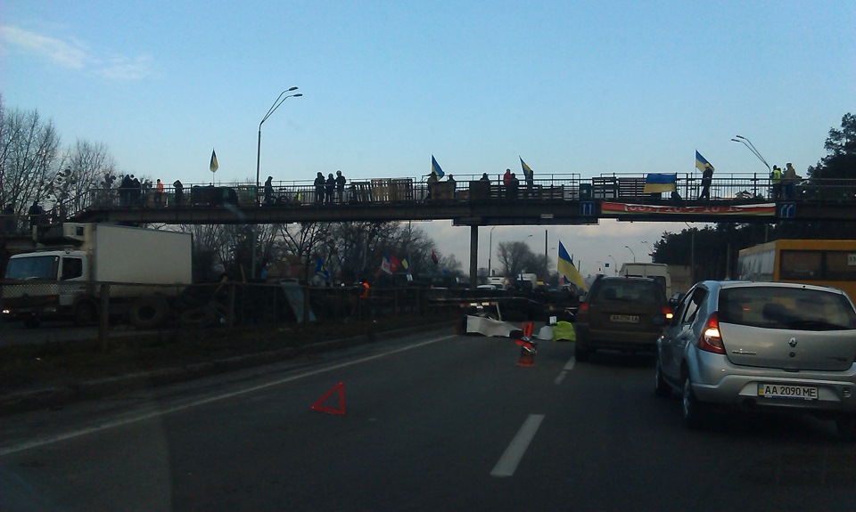 Блок-пост при виїзді з Броварів 1