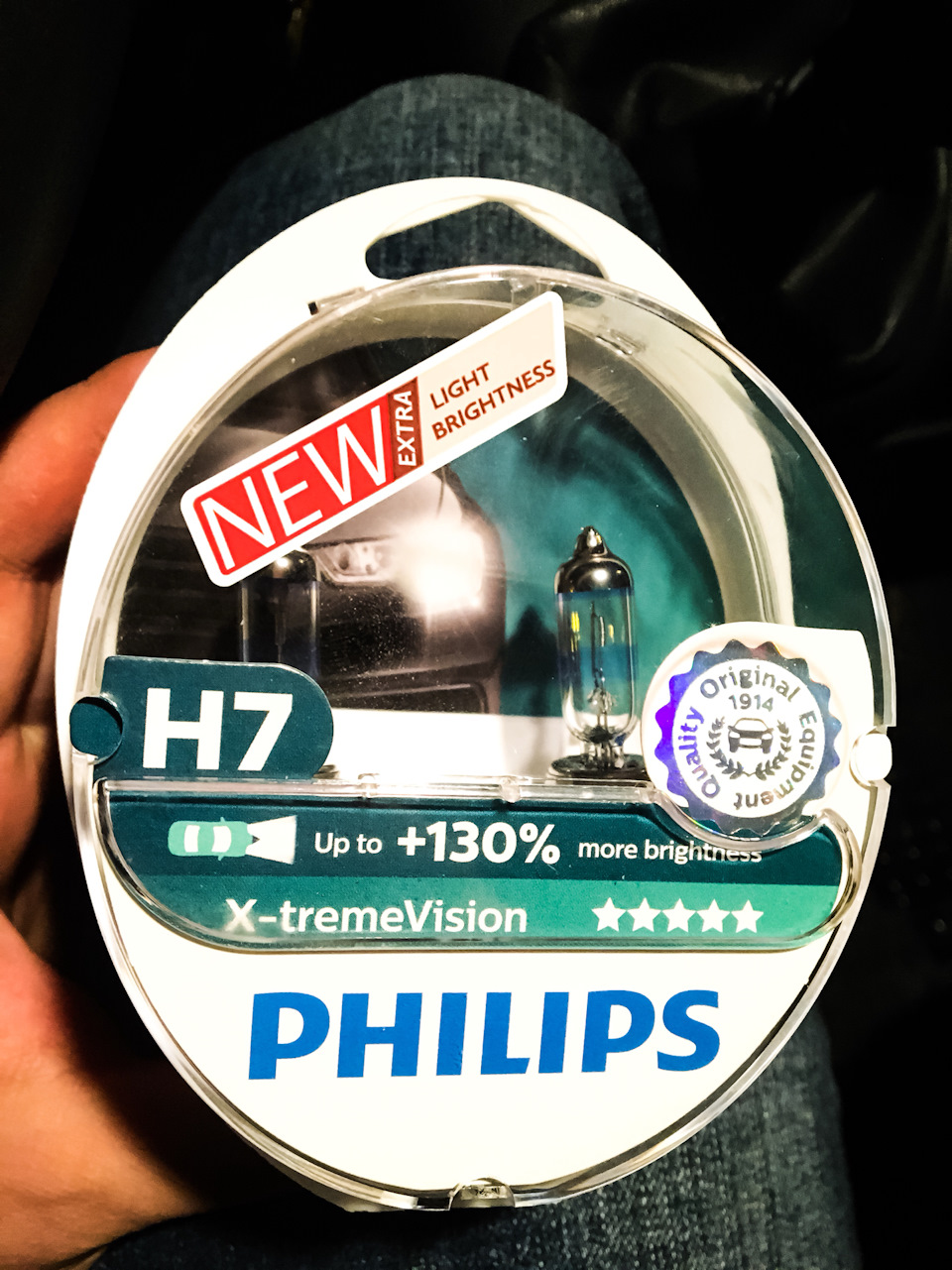 Нове світло Philips X-tremeVision +130% H7 12V 12972XVS2 1