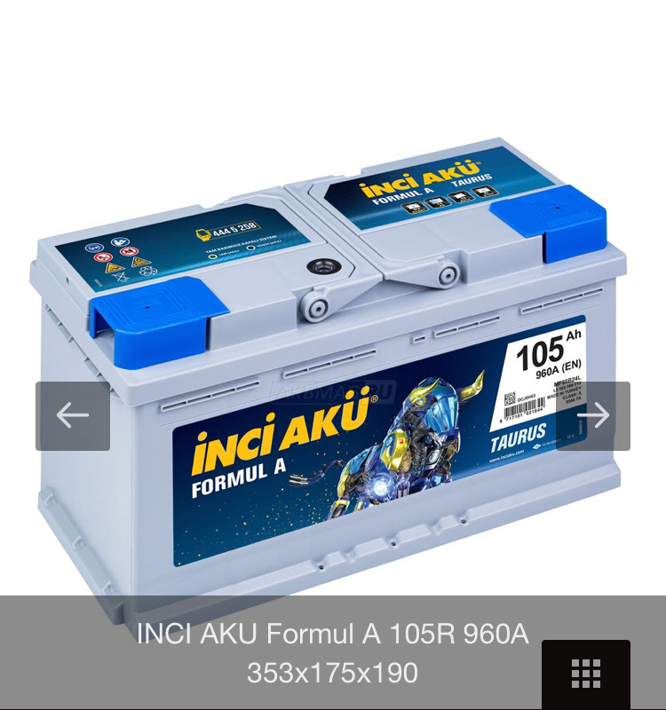 Акум Inci Aku 105Ah (960a) 2