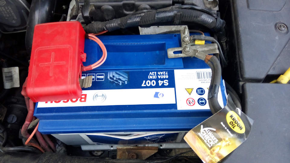 Заміна АКБ Amega 60 Ah Bosch 72 Ah 2