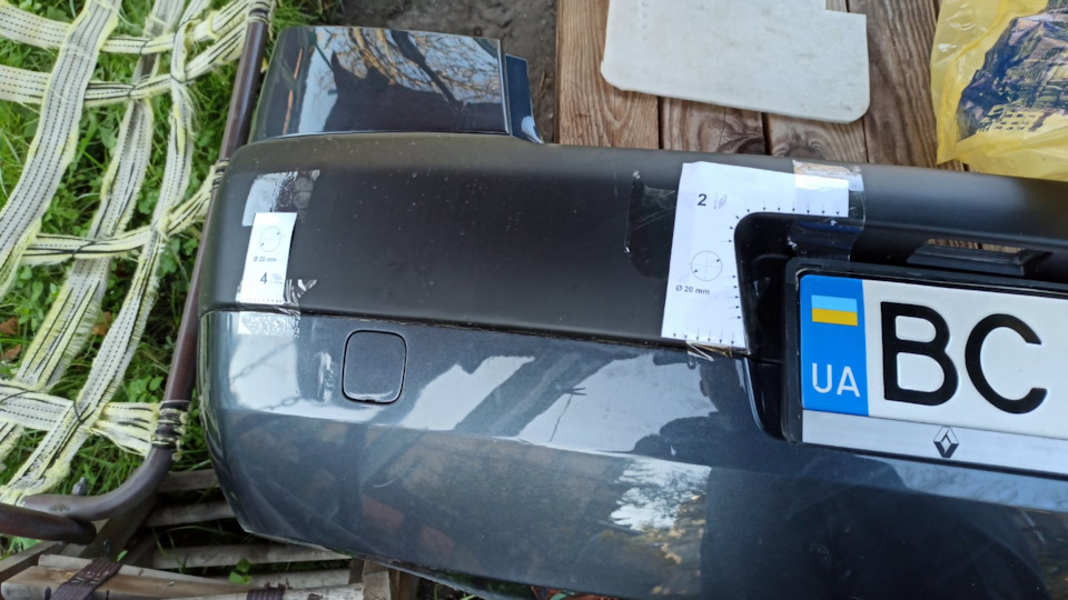 Установка парктроніка Меган 2 + Шаблони 4