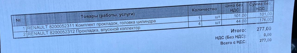 Прокладки вхідні та мильні 4