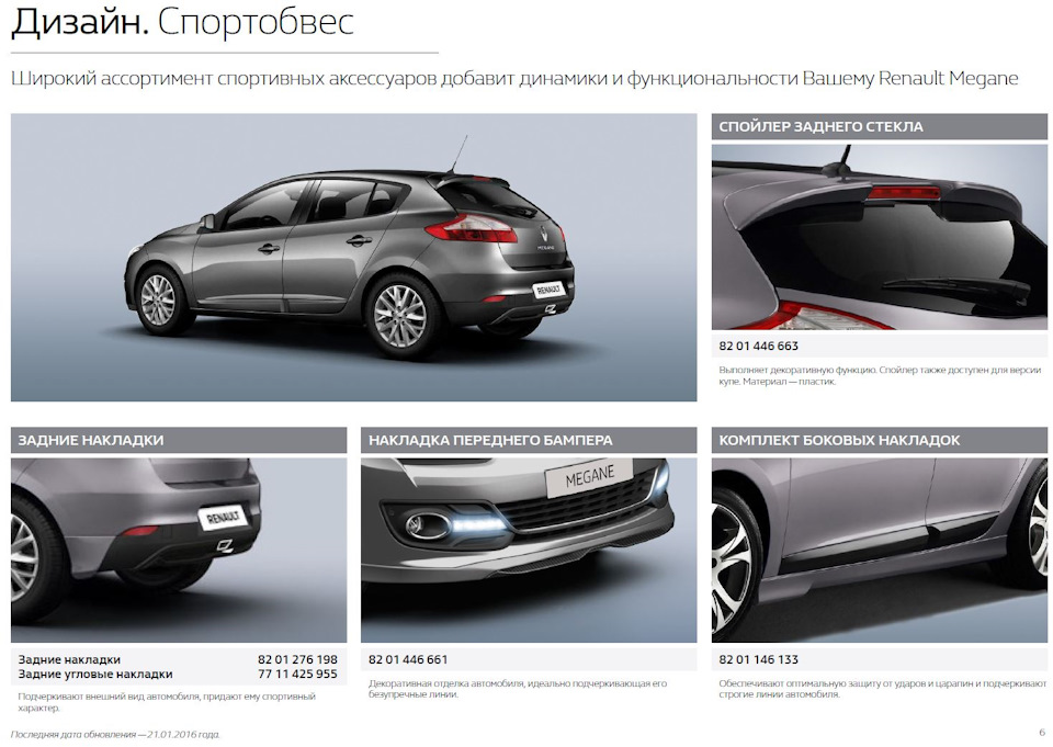 Каталог аксесуарів для хетчбека 4